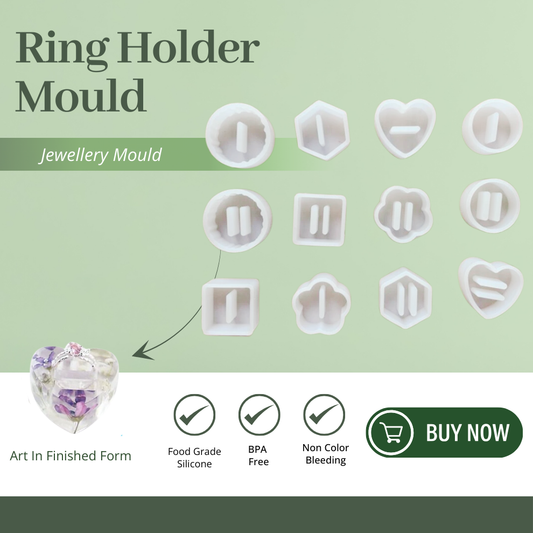 Silicone Epoxy Resin Casting 12 Cvt Ring Holder Set