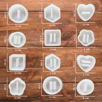 Silicone Epoxy Resin Casting 12 Cvt Ring Holder Set