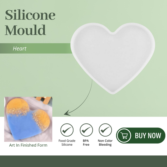 Heart Shape Coaster Mould