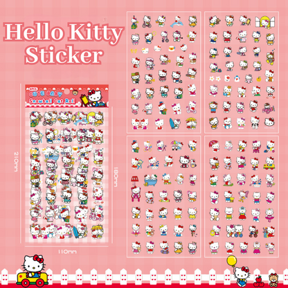 4 Sheets Sanrio Cartoon Stickers Set