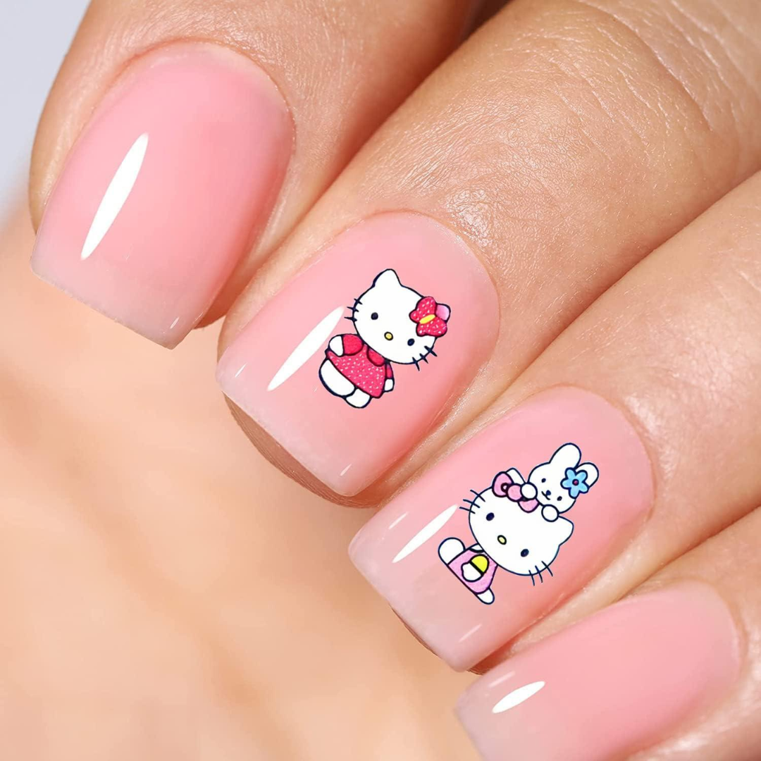 4 Sheets Sanrio Cartoon Stickers Set