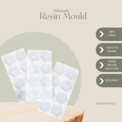 Geometric Silicone Candles Mould (Hexagon Shape Candle Mold)