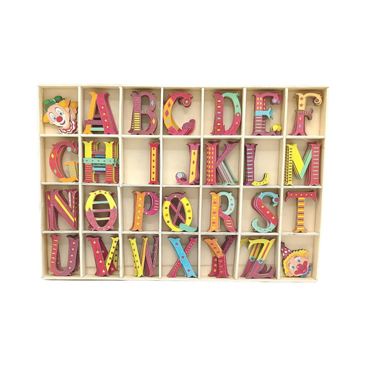 Painted Wooden Alphabet Letter Set