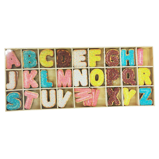 Donut Design Wooden Alphabet Letter