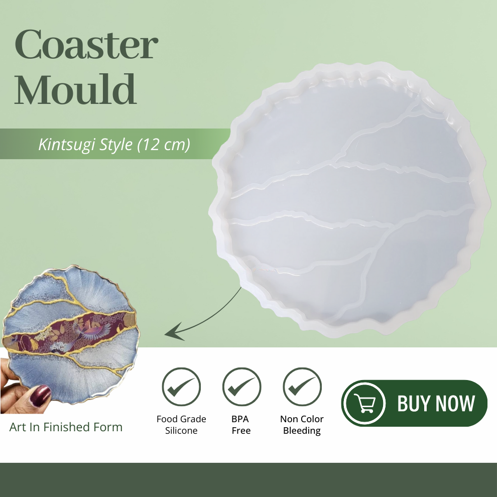Kintsugi Style Silicone Round Mould