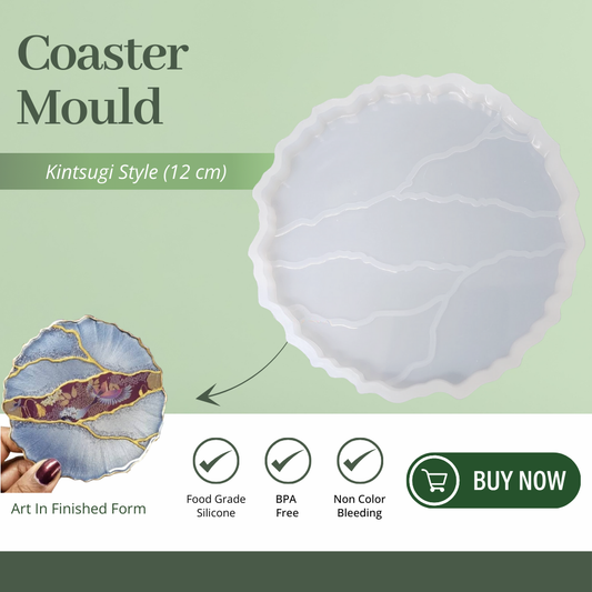Kintsugi Style Silicone Round Mould