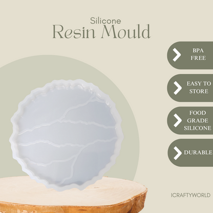 Kintsugi Style Silicone Round Mould