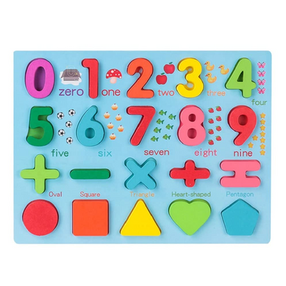 Wooden Numbers Board