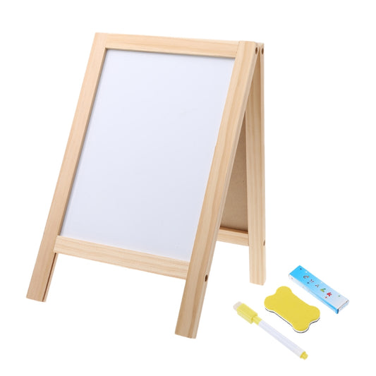 Mini Double Side Wooden Small Blackboard Whiteboard Easel