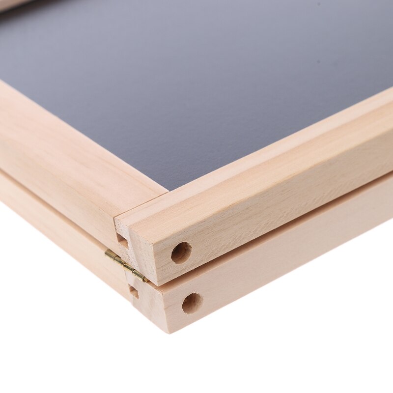 Mini Double Side Wooden Small Blackboard Whiteboard Easel