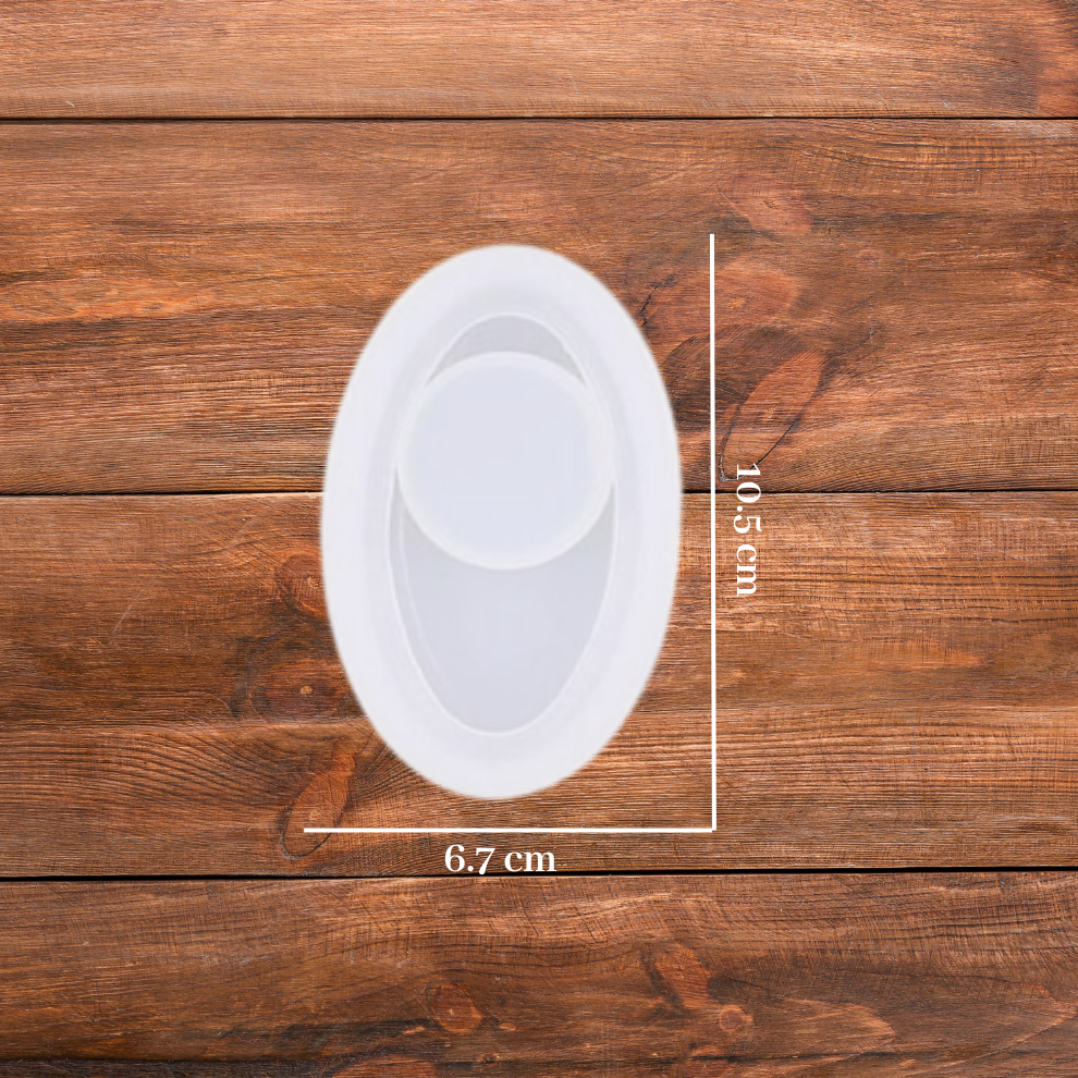 Oval Shape Candle Holder Mould