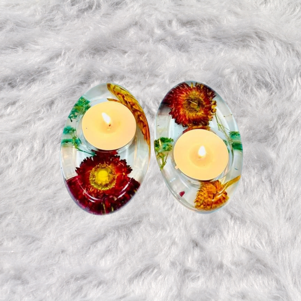 Oval Shape Candle Holder Mould