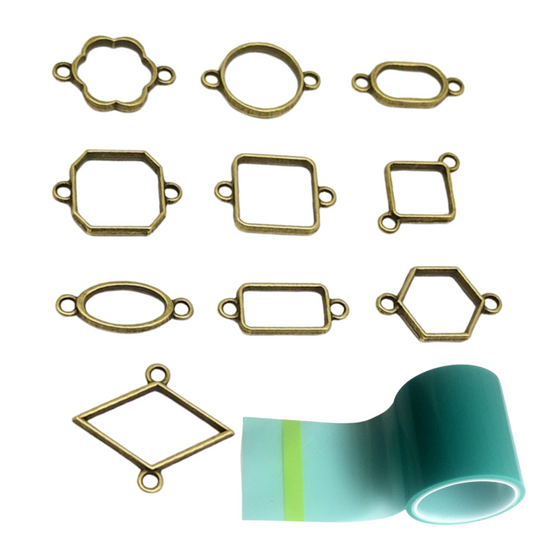 Rakhi Bezel with Uv Tape (10 Pcs, Bronze)