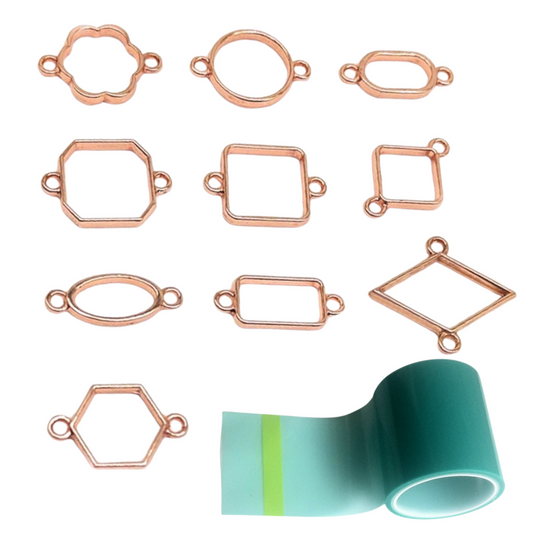 Rakhi Bezel with Uv Tape (10 Pcs, Rose Gold)