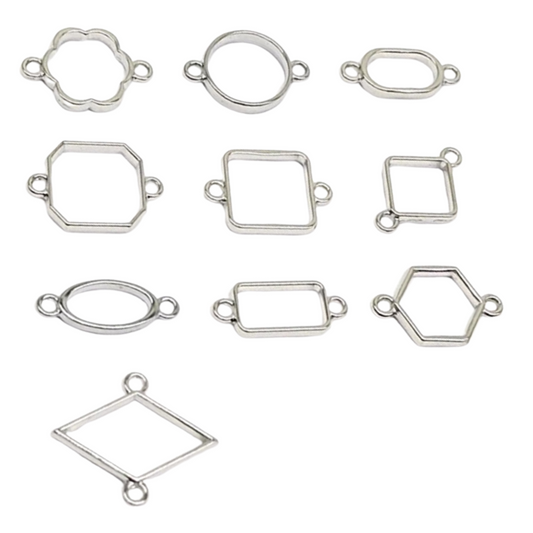 Rakhi Bezel (10 Pcs, Silver)
