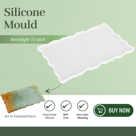 Rectangle Tray Mould 13x12 inch DIY Handmade Plate