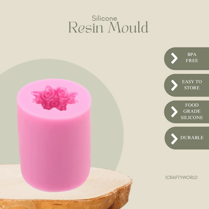 Silicone Candle Mould - Rose Candle