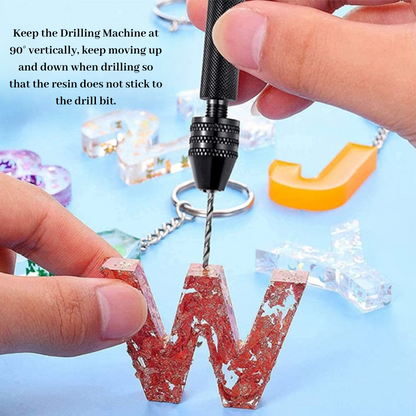 Resin Alphabet Accessories Kit 128 Pcs