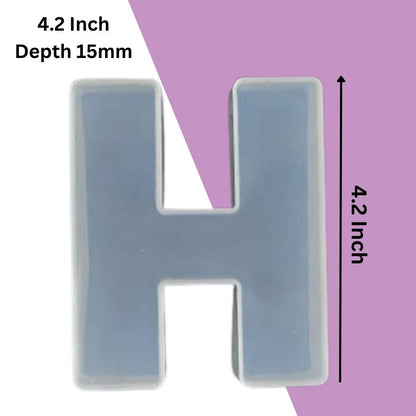 Silicone Alphabet Mould 4.2 Inch