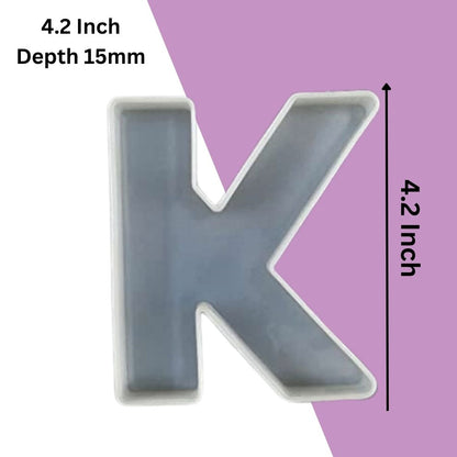 Silicone Alphabet Mould 4.2 Inch
