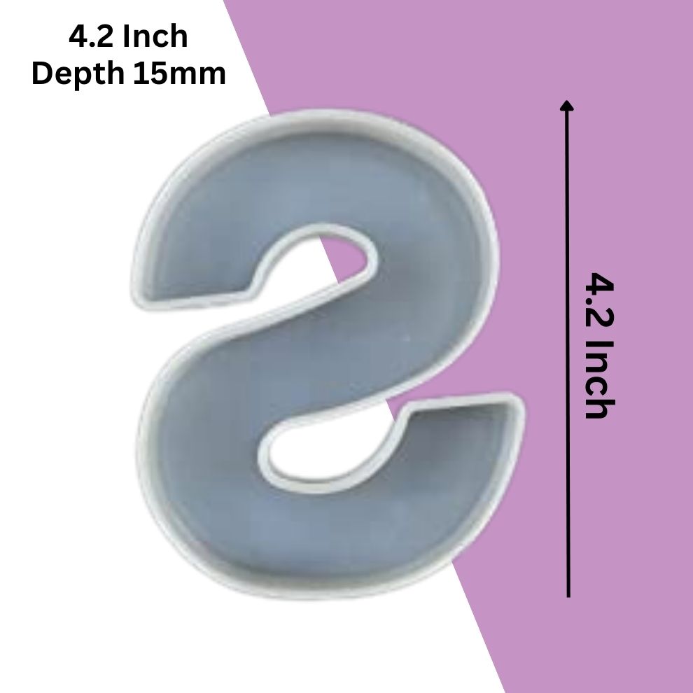 Silicone Alphabet Mould 4.2 Inch