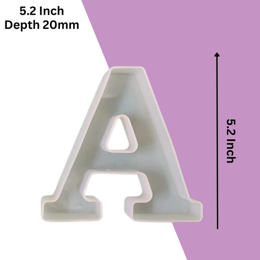 Silicone Alphabet Mould 5.2 Inch
