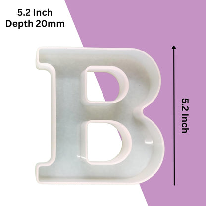 Silicone Alphabet Mould 5.2 Inch