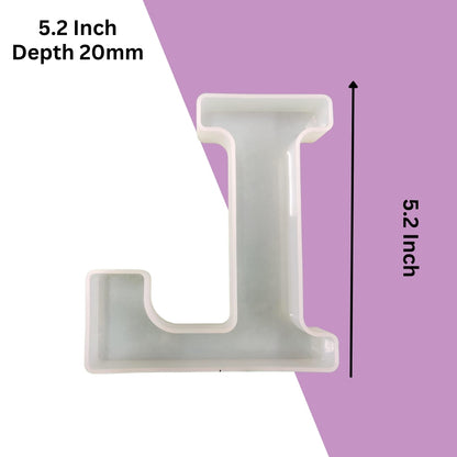 Silicone Alphabet Mould 5.2 Inch