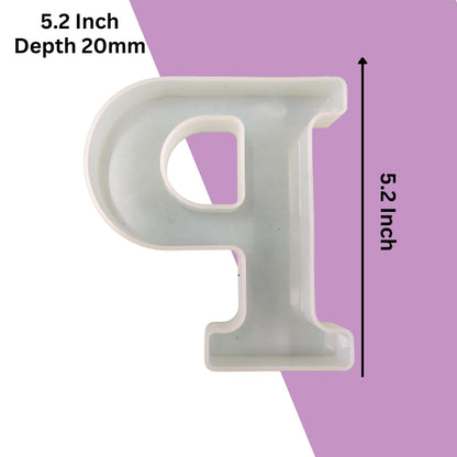 Silicone Alphabet Mould 5.2 Inch