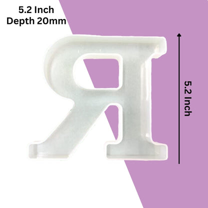 Silicone Alphabet Mould 5.2 Inch