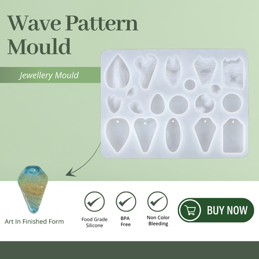 Wave Pattern Pendant Mould - 2