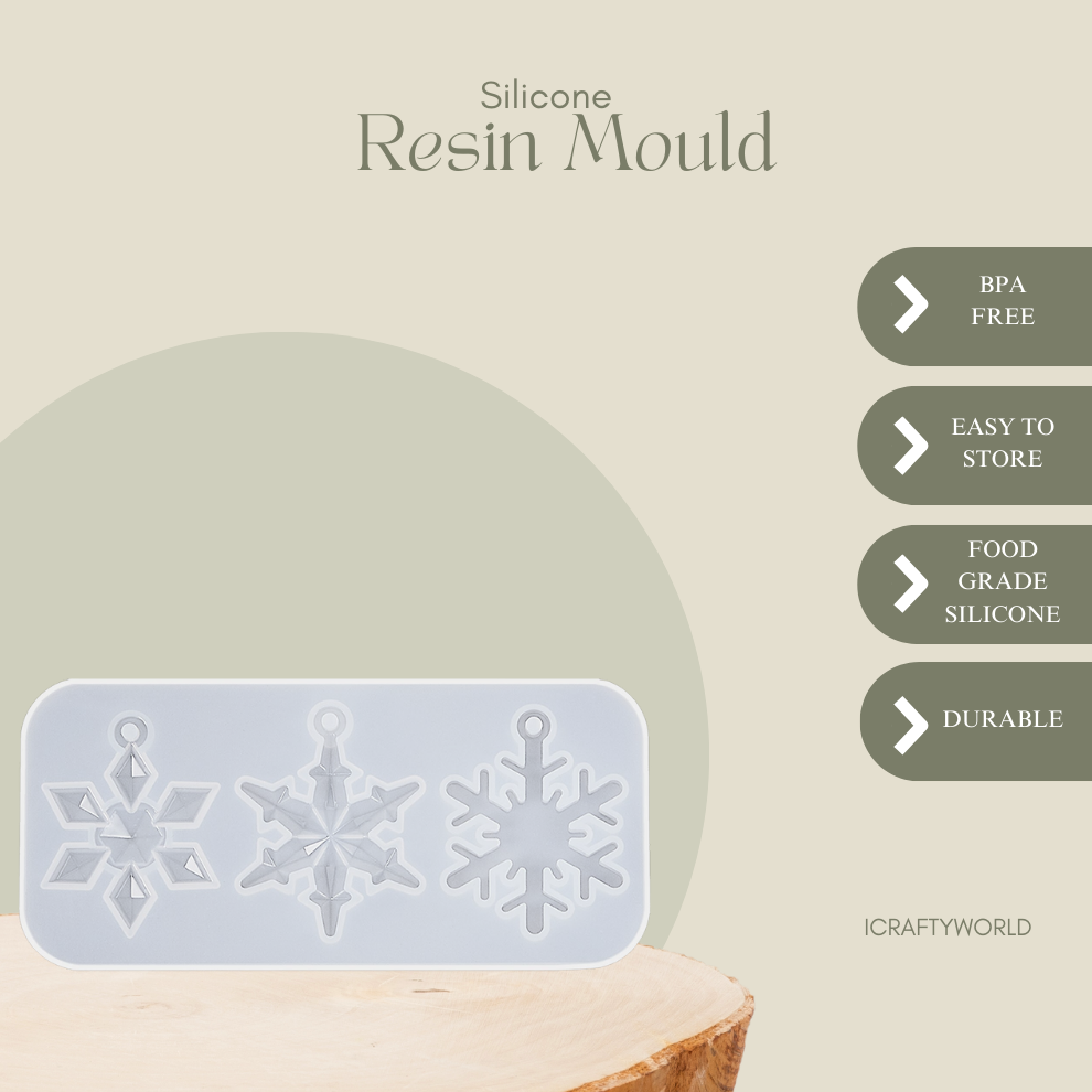 Snowflakes Small Mold 15 X 7 CM