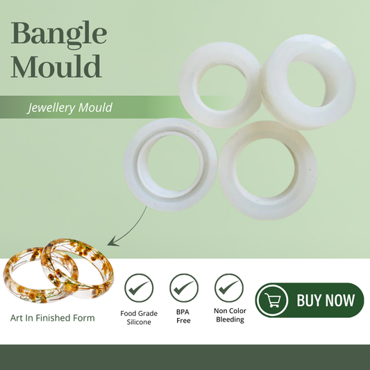 Silicone Resin Bracelet Casting Bangle Mould - PK 4