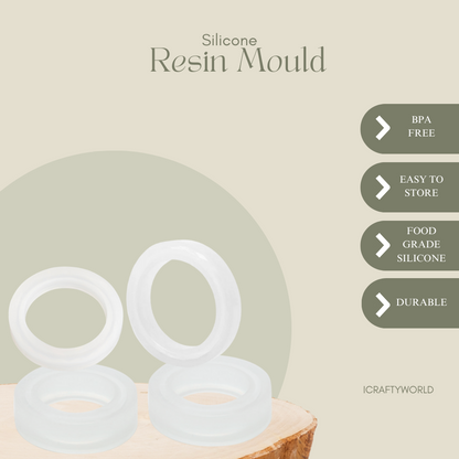 Silicone Resin Bracelet Casting Bangle Mould - PK 4