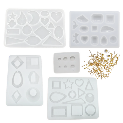 Silicone Resin Jewellery Mould Kit - Pk 5