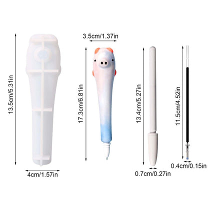 Silicone Piggy Pen Mould
