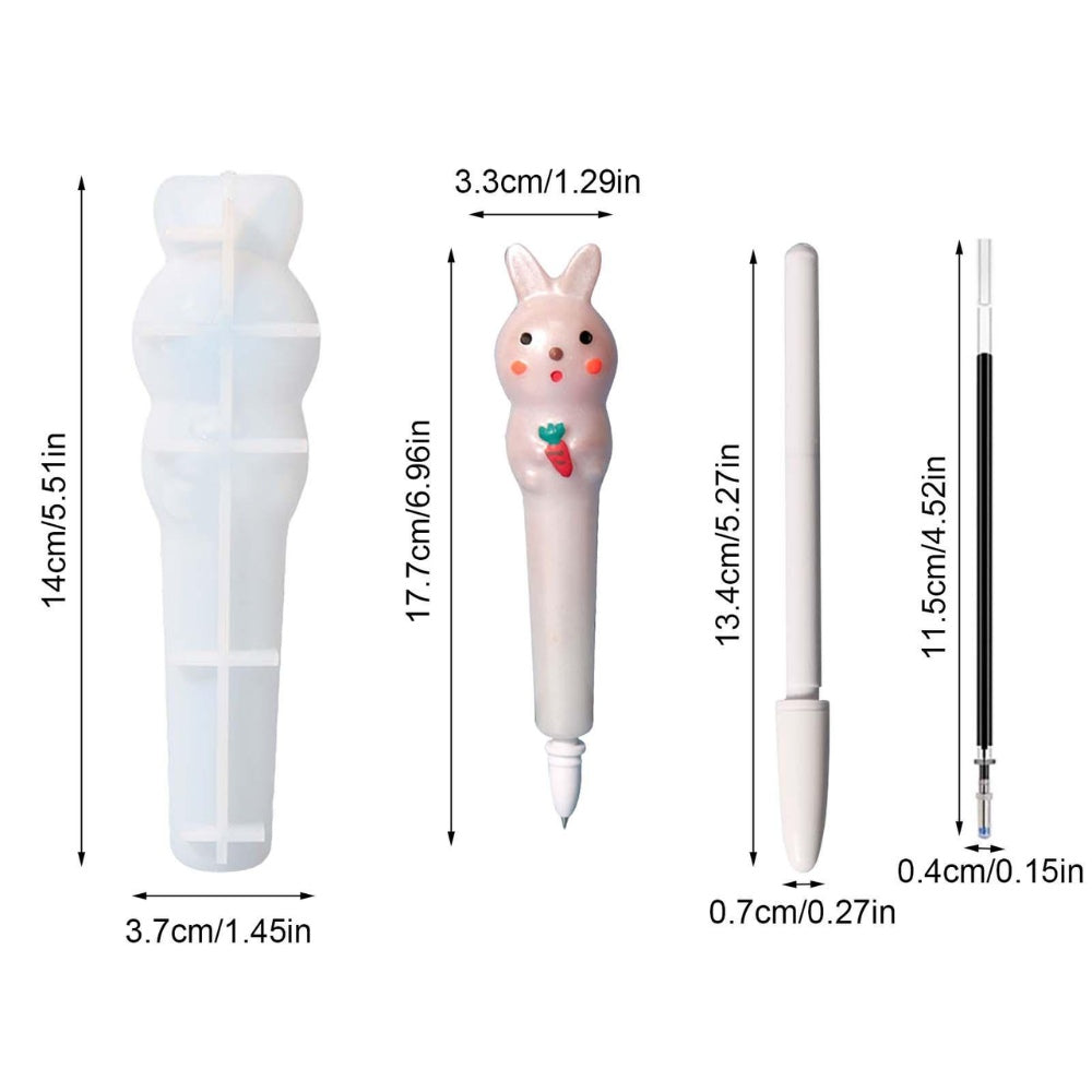 Silicone Rabbit Pen Mould