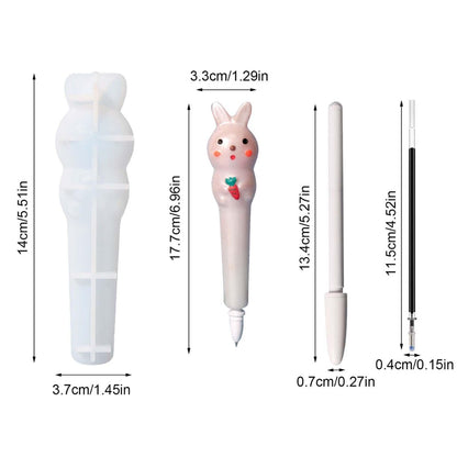 Silicone Rabbit Pen Mould