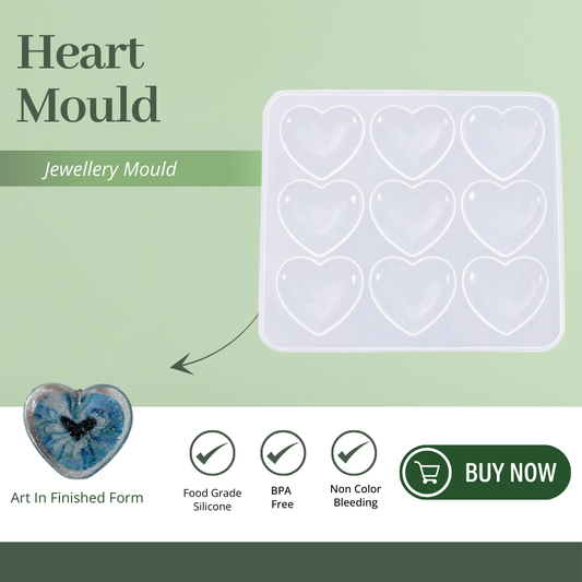 Silicone Keychain Mould With Hole 9Cvt Little Heart
