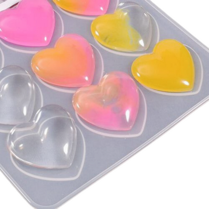 Silicone Keychain Mould With Hole 9Cvt Little Heart