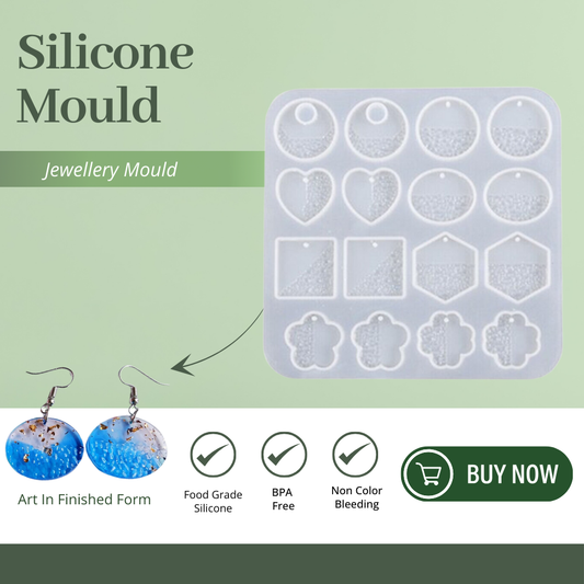 Silicone Keychain Mould With Hole 8Cvt Jewellery