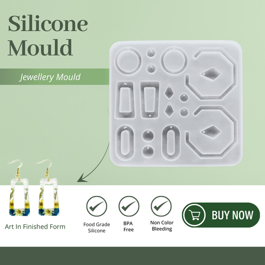 Silicone Earring Mould - 9 Set