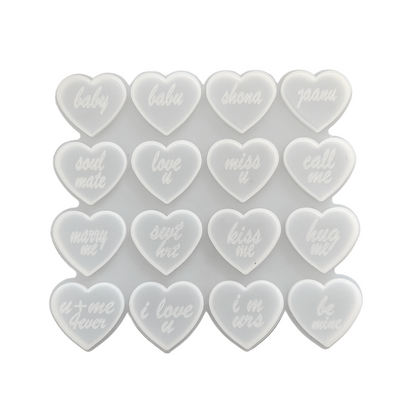 Silicone Baby Shone Heart Mould