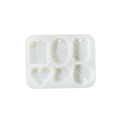 Silicone Keychain Mould With Hole 6Cvt Keychain - 2