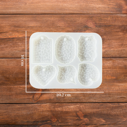 Silicone Keychain Mould With Hole 6Cvt Keychain - 2