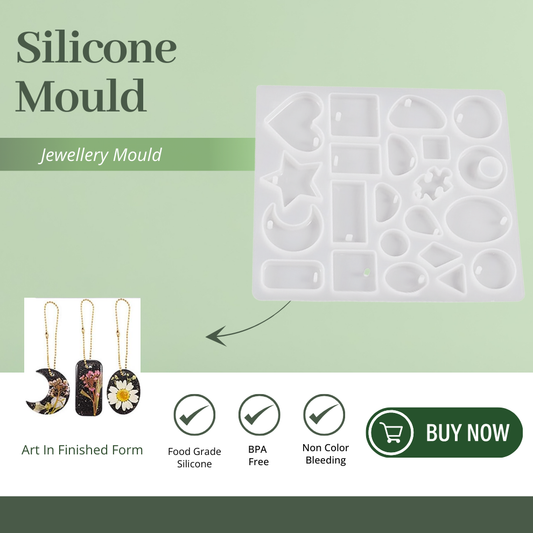 Silicone Round Jewellery Mold with Hole No 15