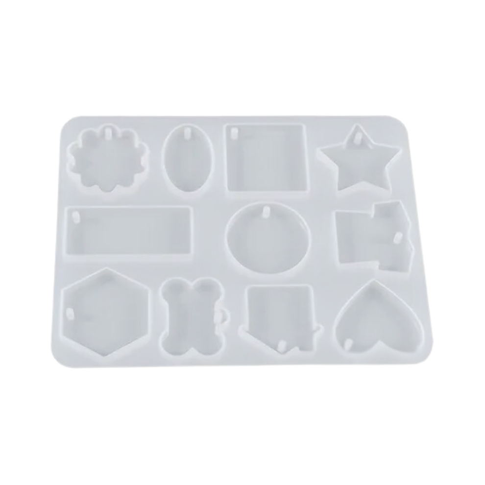 Silicone Resin Jewelry Mold with Hole No 17