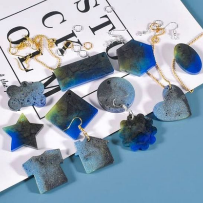 Silicone Resin Jewelry Mold with Hole No 17
