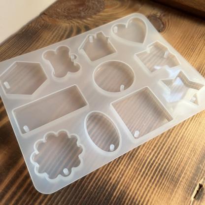 Silicone Resin Jewelry Mold with Hole No 17