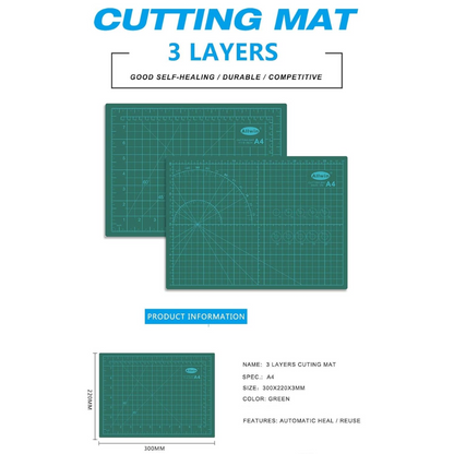 Mat with Paper Cutting Tool